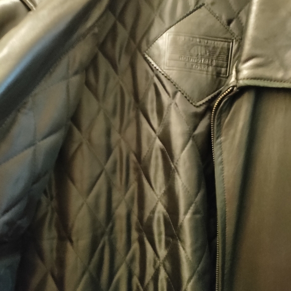 Roundtree & Yorke lamb skin leather jacket - Picture 4 of 6